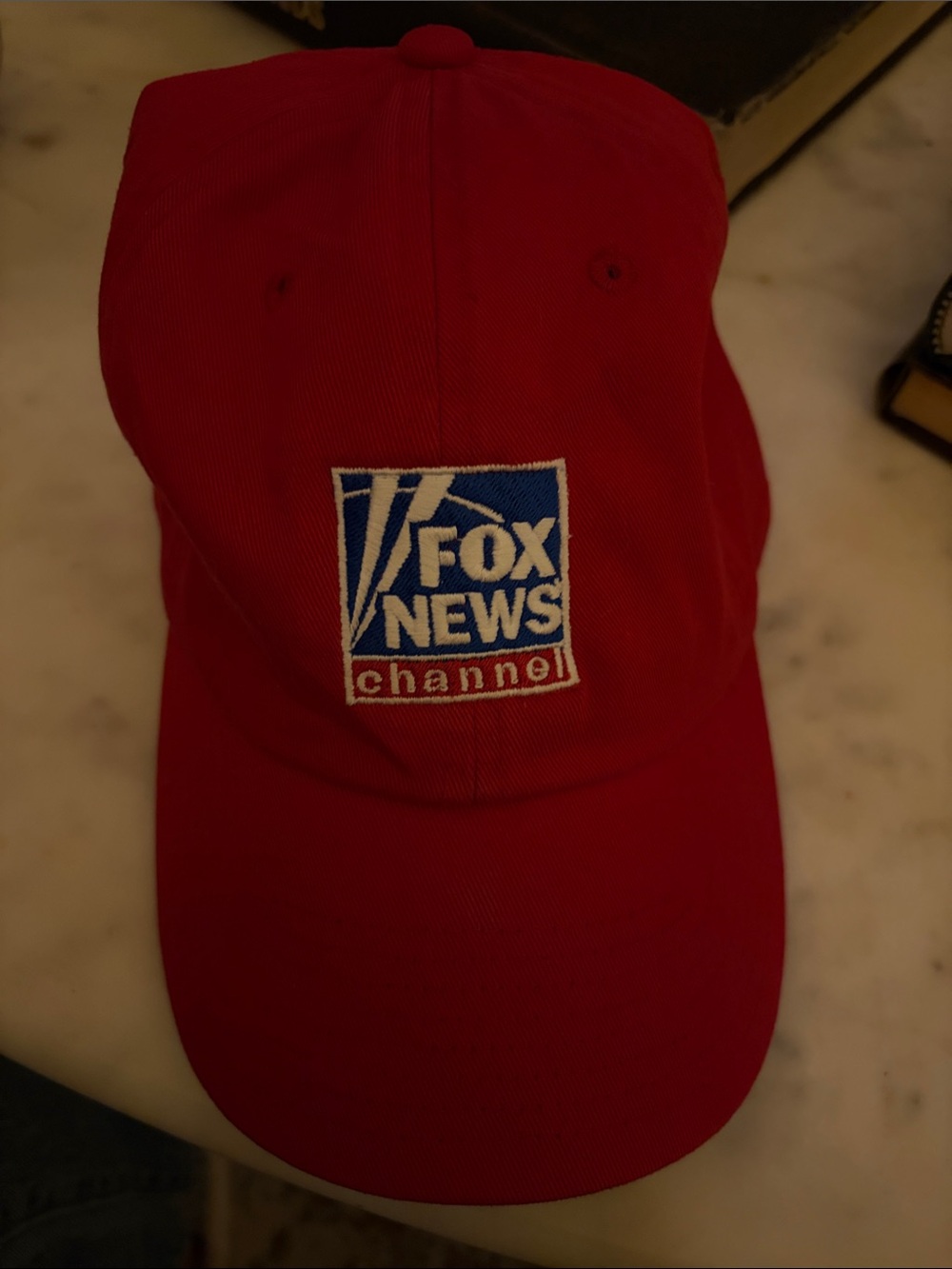 Fox News Channel Red Baseball Cap - Branded Logo Hat